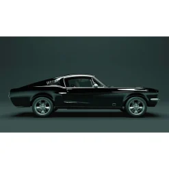 Fototapete Vlies Mustang Seite blau schwarz Premium