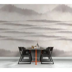 Fototapete Vlies Natur Landschaft Hügel creme Premium