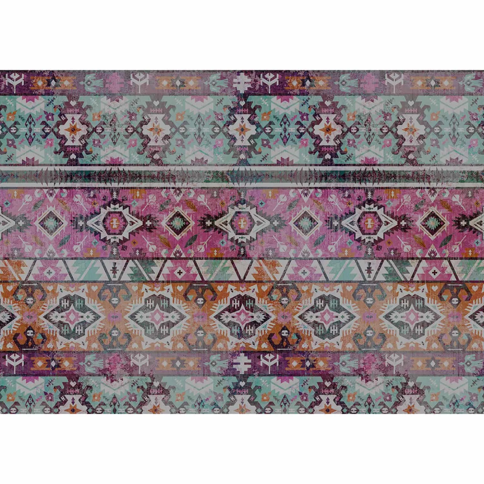 Fototapete Vlies Navajo Muster pink orange Premium