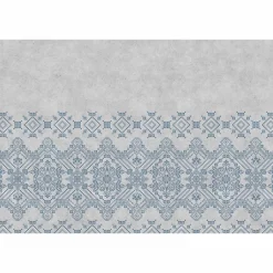 Fototapete Vlies Nordisch Grafisch blau grau Premium