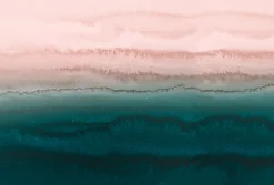Fototapete Vlies Ombre Wasserfarben rosa blau