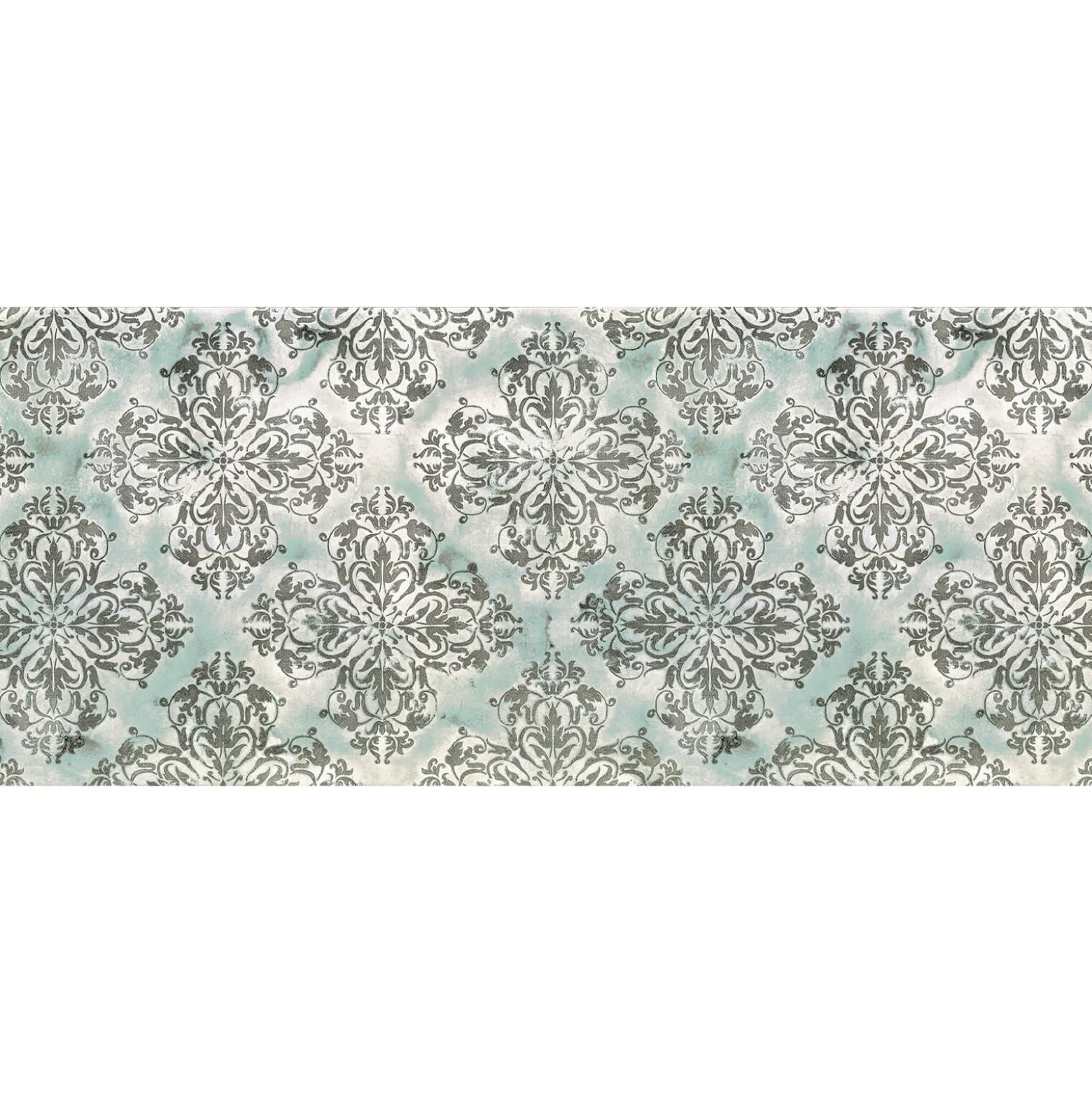 Fototapete Vlies Ornamente Barock blau grau