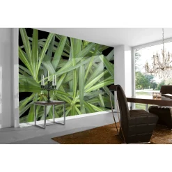 Fototapete Vlies Palme Floral Blätter grün