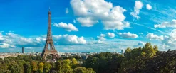 Fototapete Vlies Paris Eiffelturm blau grün
