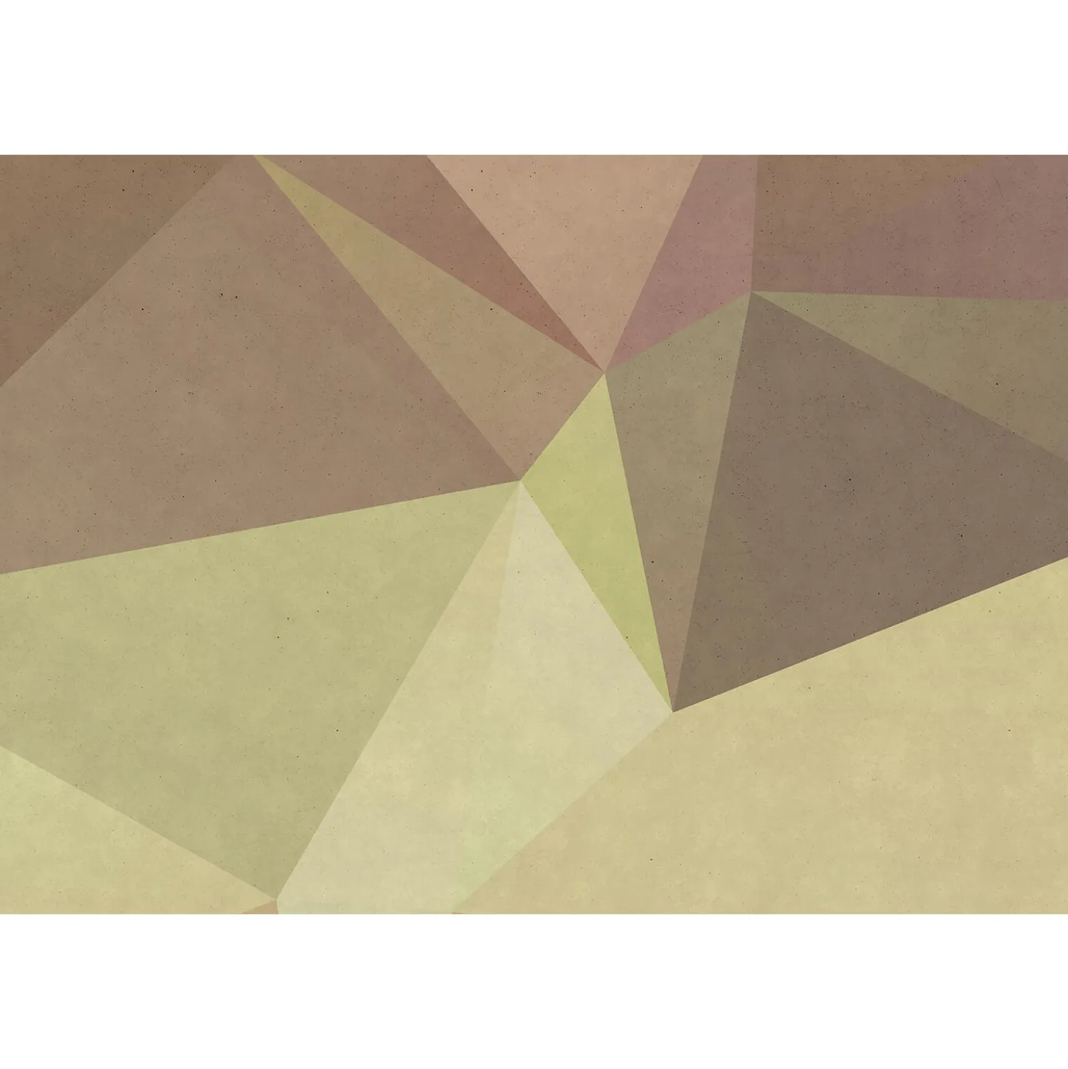 Fototapete Vlies Polygon Pyramide gelb braun Premium