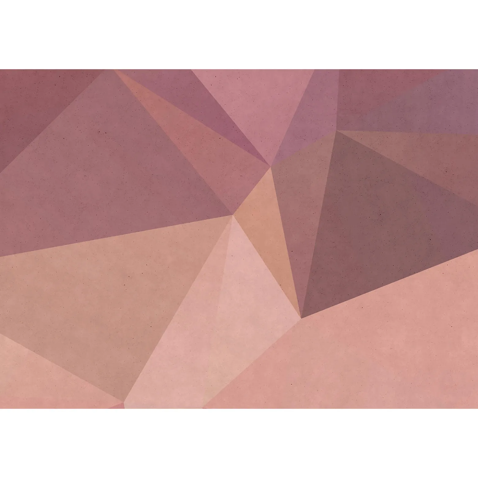 Fototapete Vlies Polygon Pyramide beige rot Premium