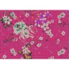 Fototapete Vlies Pop-Art Blumen Fliesen pink Premium