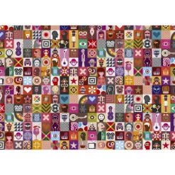 Fototapete Vlies Pop-Art Retro rot bunt Premium