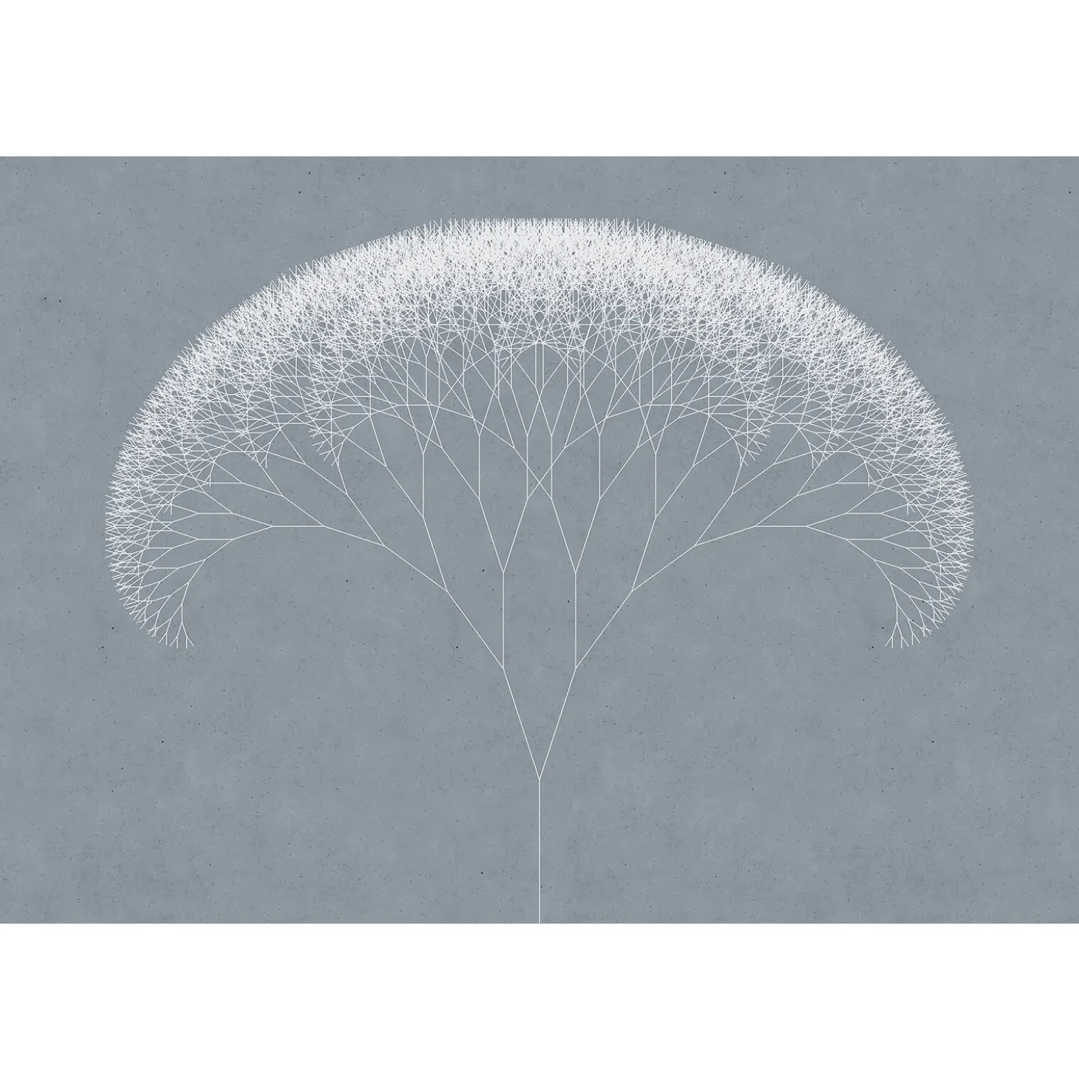 Fototapete Vlies Pusteblume Grafisch blau weiß Premium
