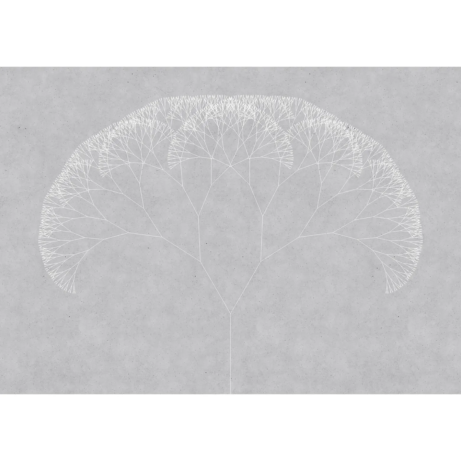 Fototapete Vlies Pusteblume Grafisch grau weiß Premium