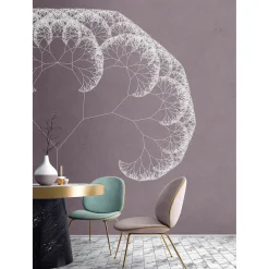 Fototapete Vlies Pusteblume Grafisch taupe Premium