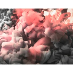 Fototapete Vlies Qualm Rauch Aquarell rot grau