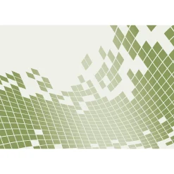 Fototapete Vlies Rechtecke Grafik grün weiß