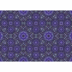 Fototapete Vlies Retro Pop Blumen 3D Neon lila Premium
