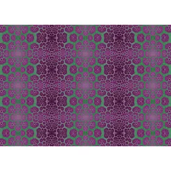 Fototapete Vlies Retro-Pop Muster grün violett Premium