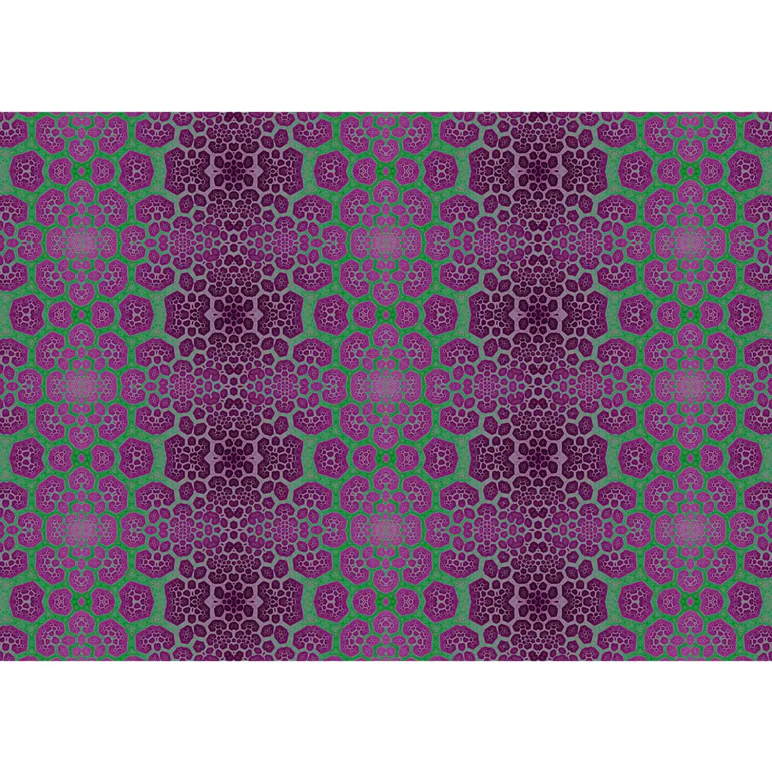 Fototapete Vlies Retro-Pop Muster grün violett Premium