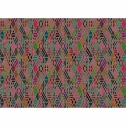 Fototapete Vlies Retro Pop Rauten beige bunt Premium