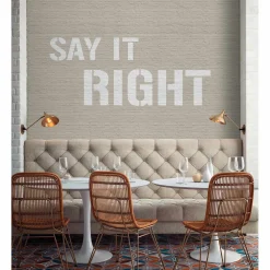 Fototapete Vlies Say it Right Steine creme Premium