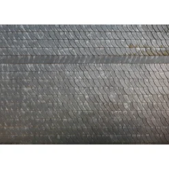 Fototapete Vlies Schiefer Schindeln grau