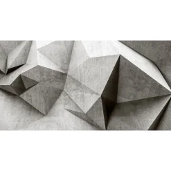 Fototapete Vlies Steine 3D-Effekt Beton grau Premium