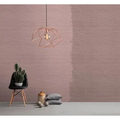 Fototapete Vlies Stein-Mauer rosa taupe Premium