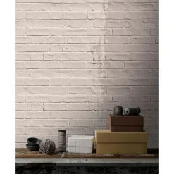 Fototapete Vlies Stein-Mauer beige taupe Premium