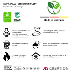 Fototapete Vlies Stern-Motor Design gelb grau