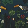 Fototapete Vlies Tukane Dschungel Natur blau