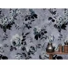 Fototapete Vlies Vintage Rosen blau grau Premium