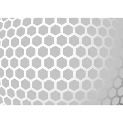 Fototapete Vlies Waben Grafisch grau silber