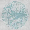 Fototapete Vlies Wal Qualle Fische blau grau 38306-1