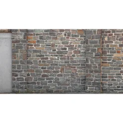 Fototapete Vlies Wand Steinmauer braun grau