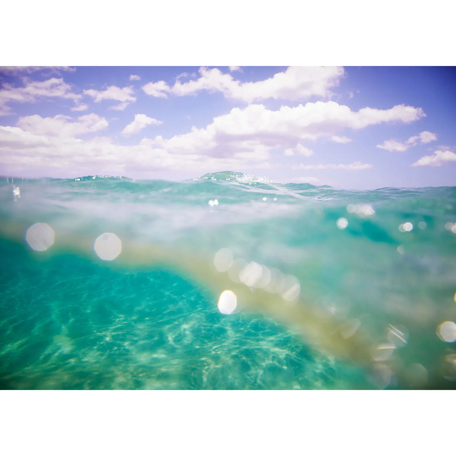 Fototapete Vlies Wasser Wellen Meer blau grün