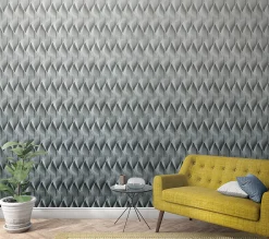 Fototapete Vlies Wellen Grafik 3D-Effekt grau 47251