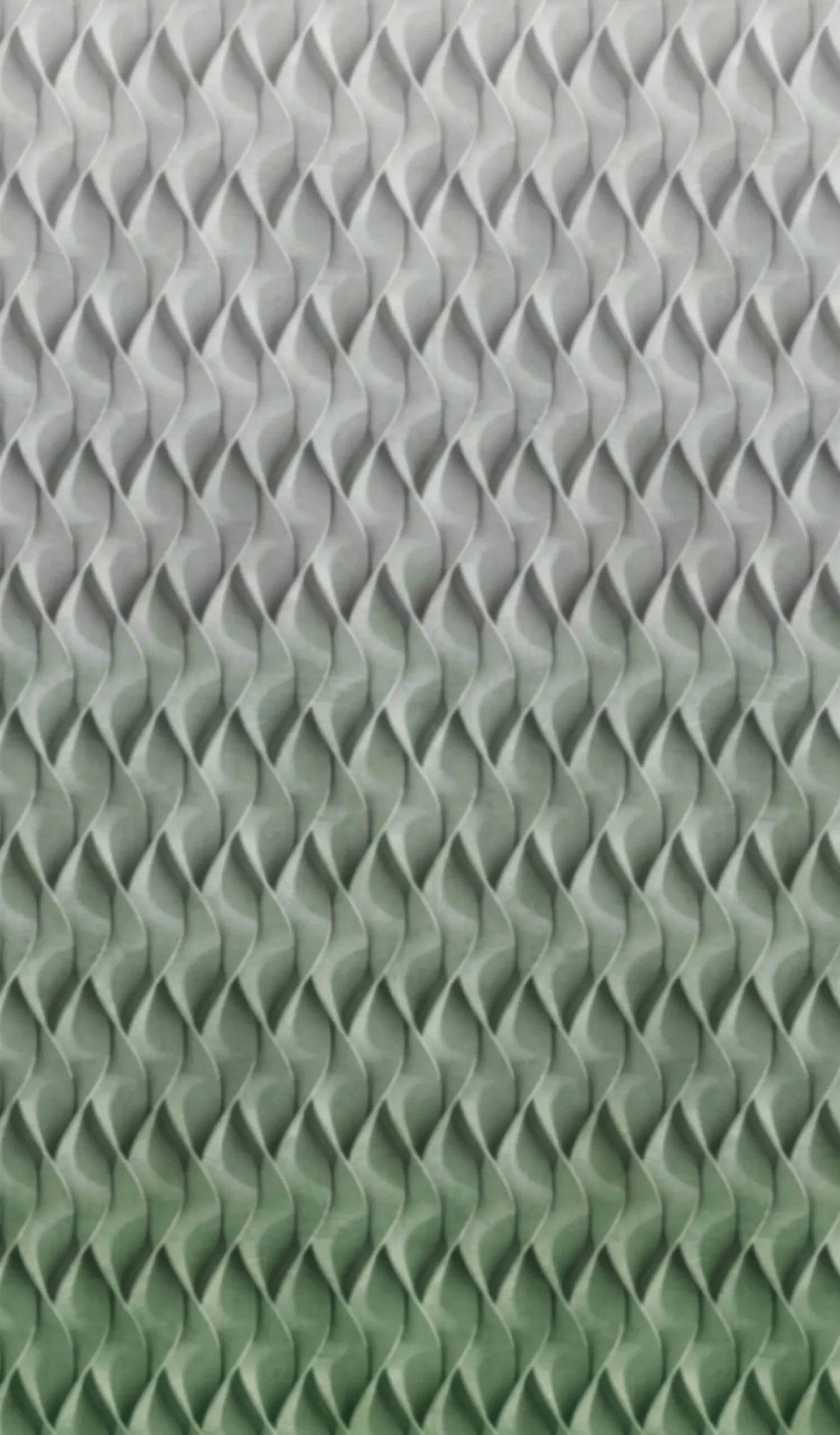 Fototapete Vlies Wellen Grafik 3D-Effekt grau grün 47252