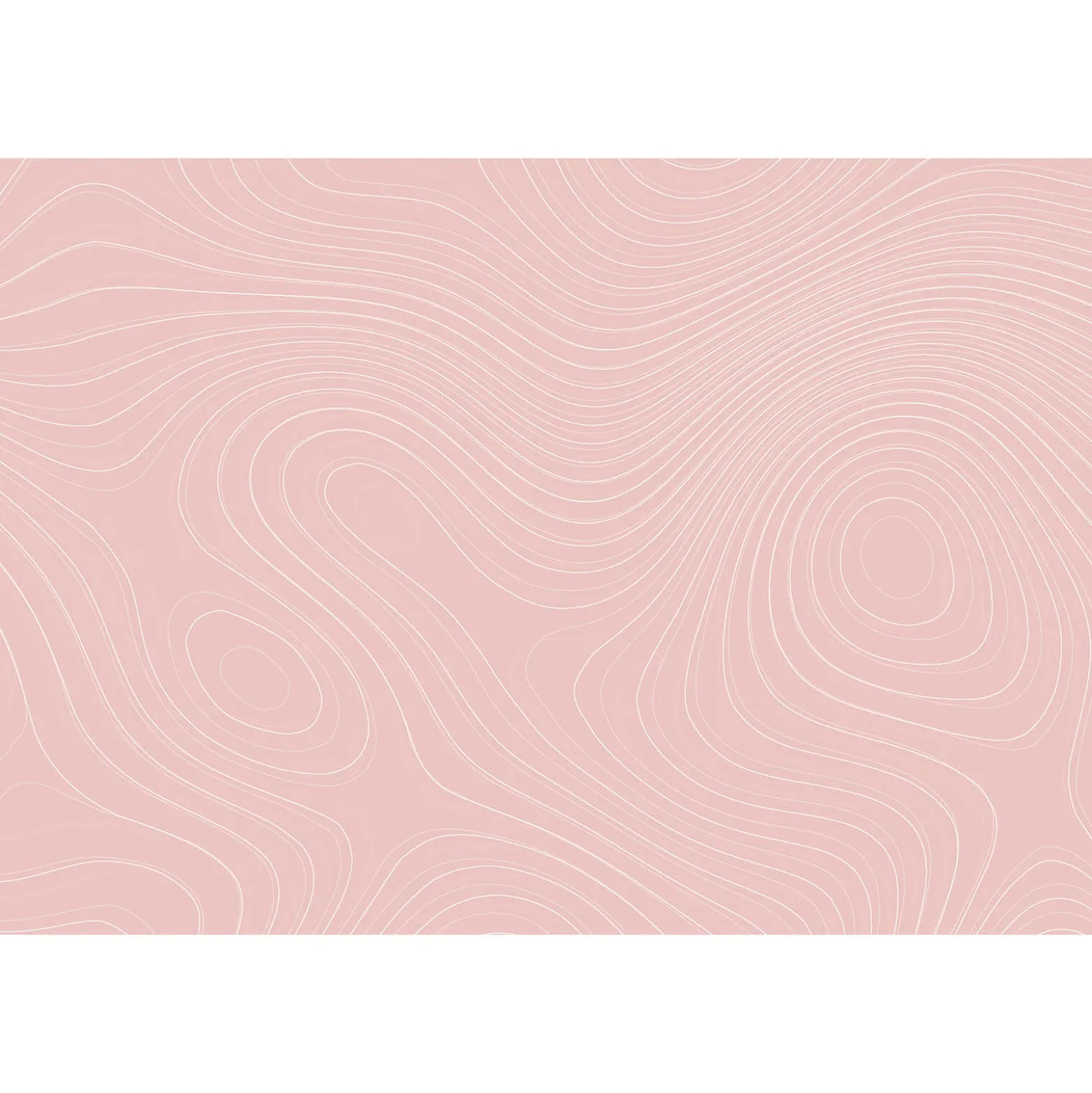 Fototapete Vlies Wellen Linien rosa-beige weiß Premium