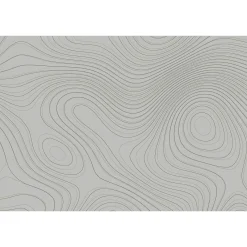 Fototapete Vlies Wellen Linien grau schwarz Premium