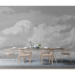 Fototapete Vlies Wolken Himmel grau weiß Premium