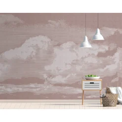 Fototapete Vlies Wolken Himmel taupe weiß Premium