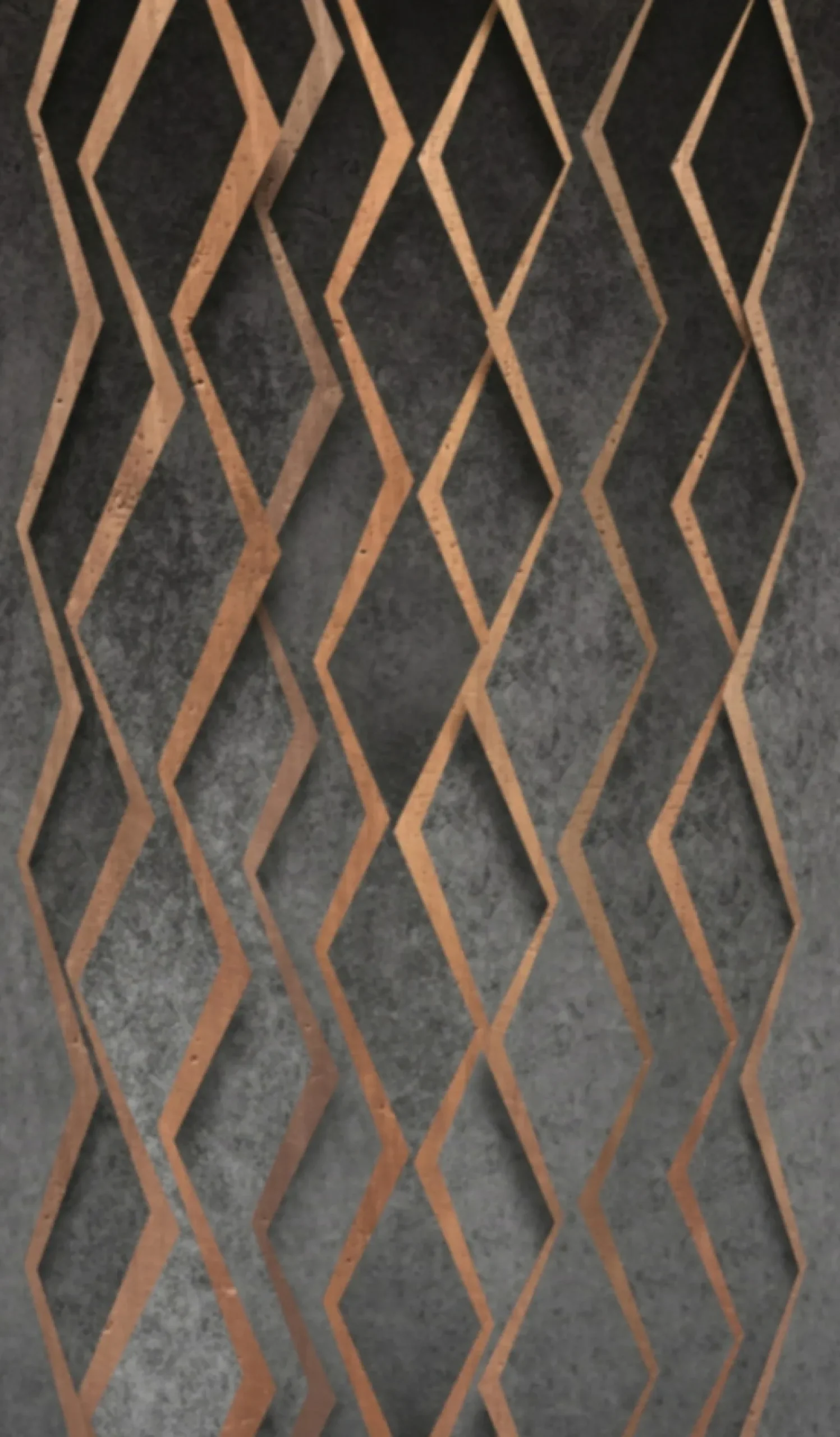 Fototapete Vlies Zick-Zack 3D anthrazit braun 47239