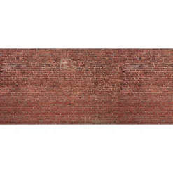 Fototapete Vlies Ziegelstein-Mauer kupfer rot