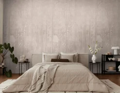 Fototapete Wald Bäume Floral Beige Creme 79216-1