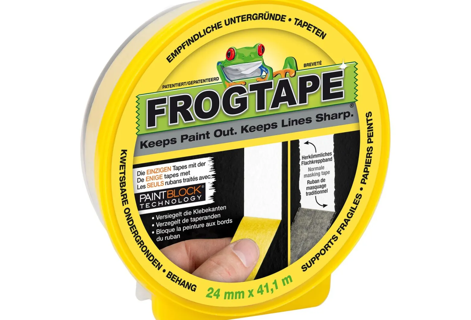 Frogtape Abklebeband Delicate gelb 24mm x 41,1m