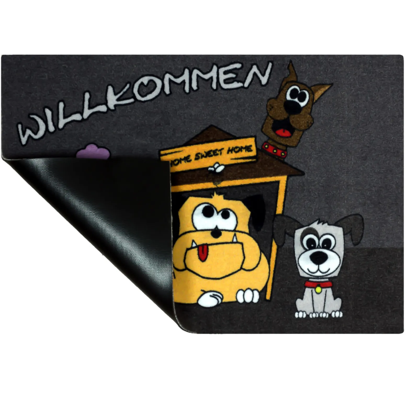 Fußmatte Türmatte Hunde Tiere Willkommen 50x70cm