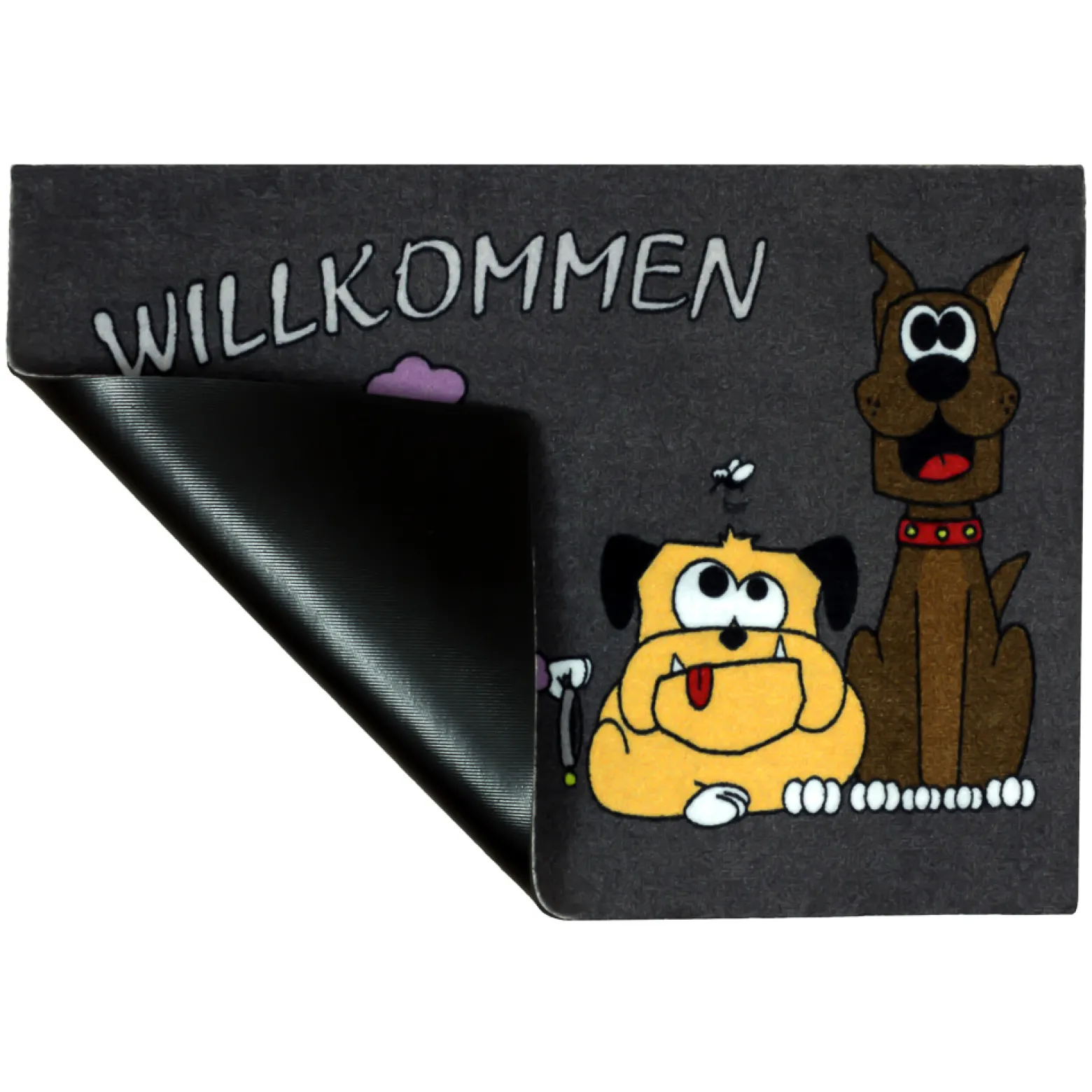 Fußmatte Türmatte Hund Tier Haustier Willkommen 50x70cm
