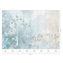 Guido Maria Kretschmer Fototapete Floral Blau Creme