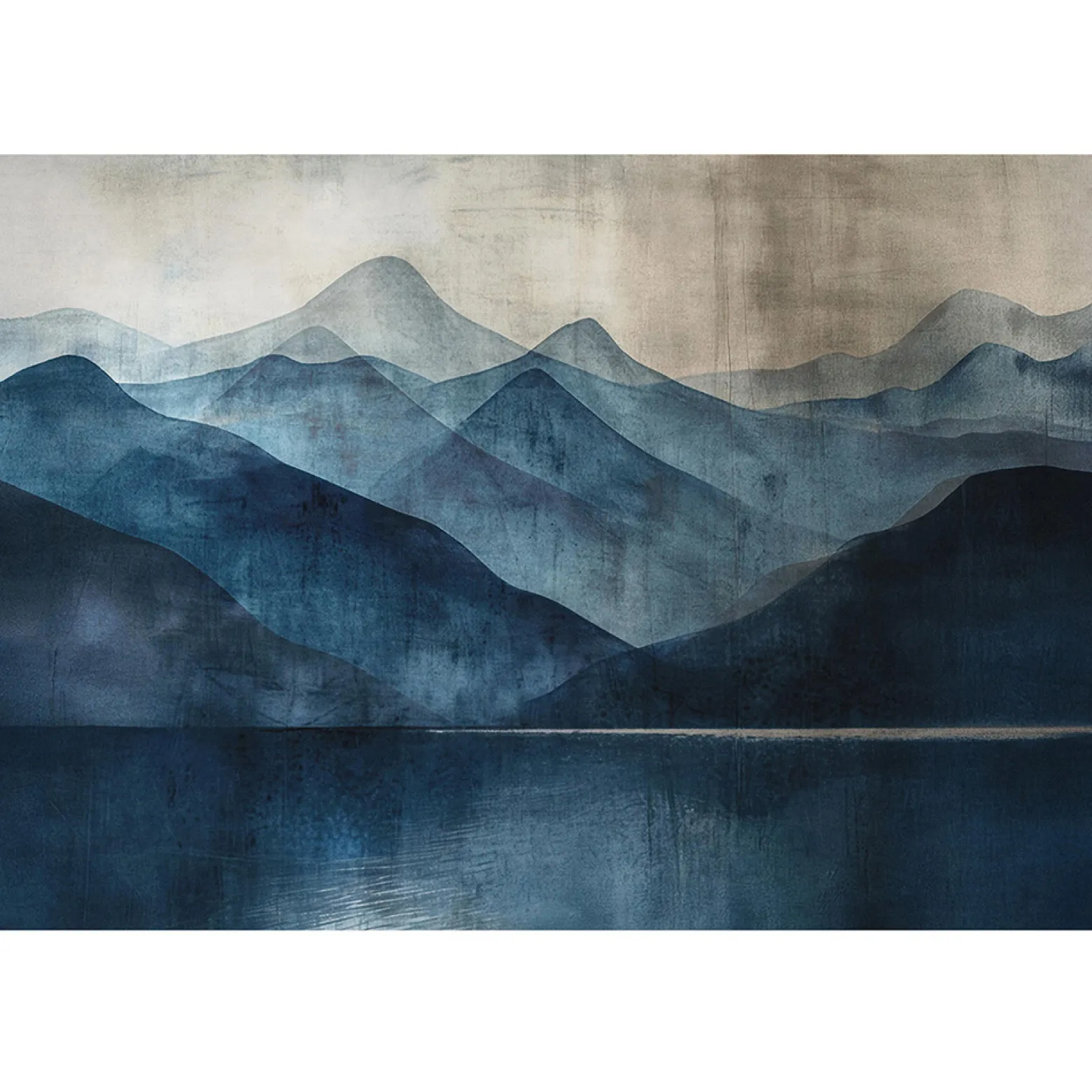 Guido Maria Kretschmer Fototapete Berge Blau Grau