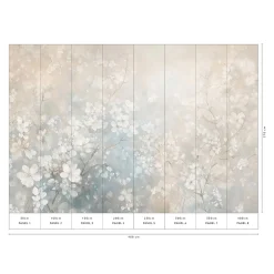 Guido Maria Kretschmer Fototapete Blumen Beige Blau