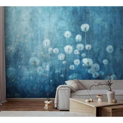 Guido Maria Kretschmer Fototapete Blumen Blau Weiß