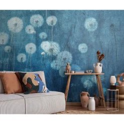 Guido Maria Kretschmer Fototapete Blumen Blau Weiß